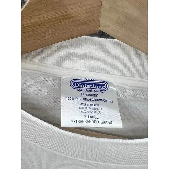 Winterland Steve Earle El Corazon Tour Vintage 1997 White T-Shirt Size XL - Picture 3 of 4